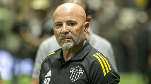 Sampaoli tecnico do Atletico-MG durante partida contra o Sport no estadio Arena MRV pelo campeonato Brasileiro A 2025. Foto: Fernando Moreno/AGIF