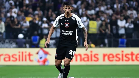 Fabrizio Angileri jogador do Corinthians durante partida contra o Novorizontino no estadio Arena Corinthians pelo campeonato Copa Do Brasil 2025.