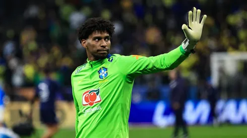 HUGO SOUZA jogador do Selecao Brasileira durante aquecimento antes da partida contra o Paraguai no estadio Arena Corinthians pelo campeonato Eliminatorias Copa Do Mundo 2026.