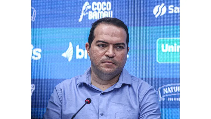 CE - Fortaleza - 05/01/2023 - FORTALEZA, JOAO RICARDO APRESENTACAO - Marcelo Paz durante apresentacao oficial do Goleiro Joao Ricardo como jogador do Fortaleza em coletiva de imprensa realizada no Estadio Alcides Santos. Foto: Lucas Emanuel/AGIF