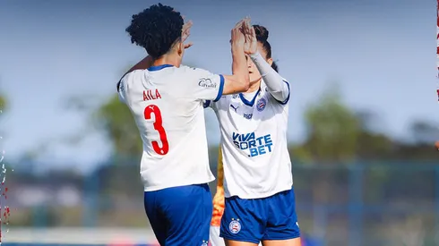 Bahia não tem grandes problemas para avançar no campeonato estadual (Foto: Reprodução/Leticia Martins/Bahia/X)