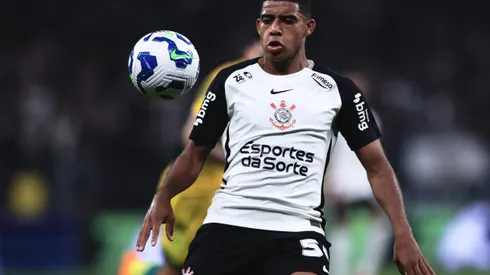 SP – SAO PAULO – 04/10/2025 – BRASILEIRO A 2025, CORINTHIANS X MIRASSOL – Gui Negao jogador do Corinthians durante partida contra o Mirassol no estadio Arena Corinthians pelo campeonato Brasileiro A 2025. Foto: Ettore Chiereguini/AGIF