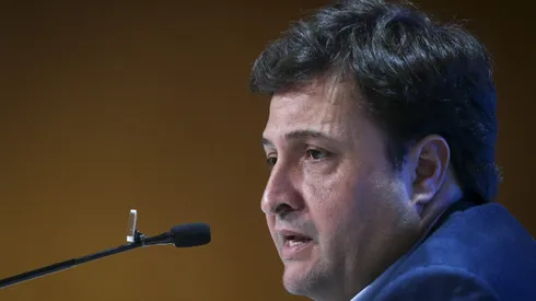 Alberto Guerra presidente do Gremio durante em coletiva de imprensa realizada no Arena do Gremio.