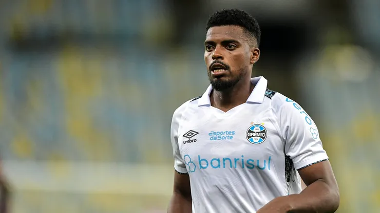 Jemerson jogador do Gremio durante partida contra o Fluminense no estadio Maracana pelo campeonato Brasileiro A 2024.