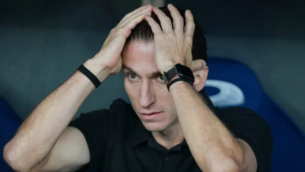 Filipe Luís, técnico do Flamengo. Foto: Thiago Ribeiro/AGIF