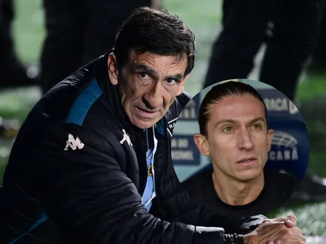 Técnico do Racing 'cutuca' Filipe Luís e projeta duelo contra o Flamengo
