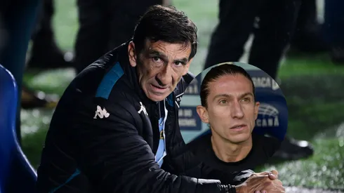 Técnico do Racing manda indireta para Filipe Luís (Imagem: Marcelo Endelli/Getty Images/ Thiago Ribeiro/AGIF)