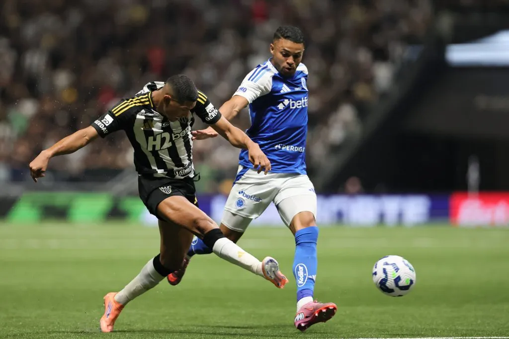 Atlético e Cruzeiro empataram em 1 a 1. Foto: Gilson Lobo/AGIF