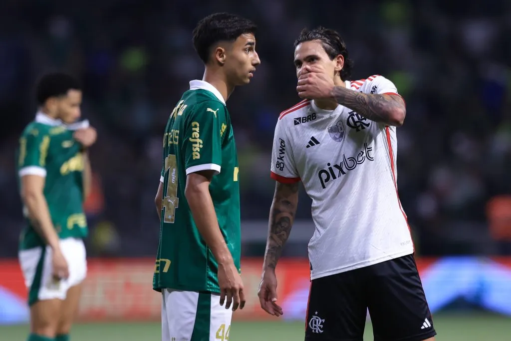 SP – SAO PAULO – 07/08/2024 – COPA DO BRASIL 2024, PALMEIRAS X FLAMENGO – Pedro jogador do Flamengo durante partida contra o Palmeiras no estadio Arena Allianz Parque pelo campeonato Copa Do Brasil 2024. Foto: Marcello Zambrana/AGIF