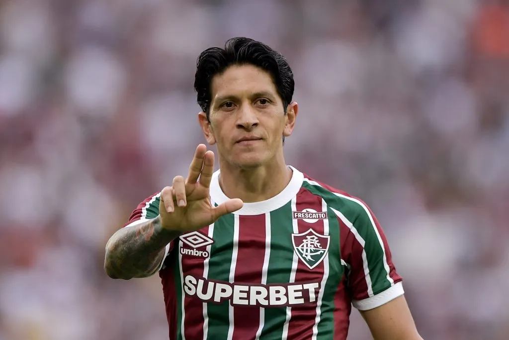 RJ – RIO DE JANEIRO – 16/08/2025 – BRASILEIRO A 2025, FLUMINENSE X FORTALEZA – German Cano jogador do Fluminense durante partida contra o Fortaleza no estadio Maracana pelo campeonato Brasileiro A 2025. Foto: Thiago Ribeiro/AGIF