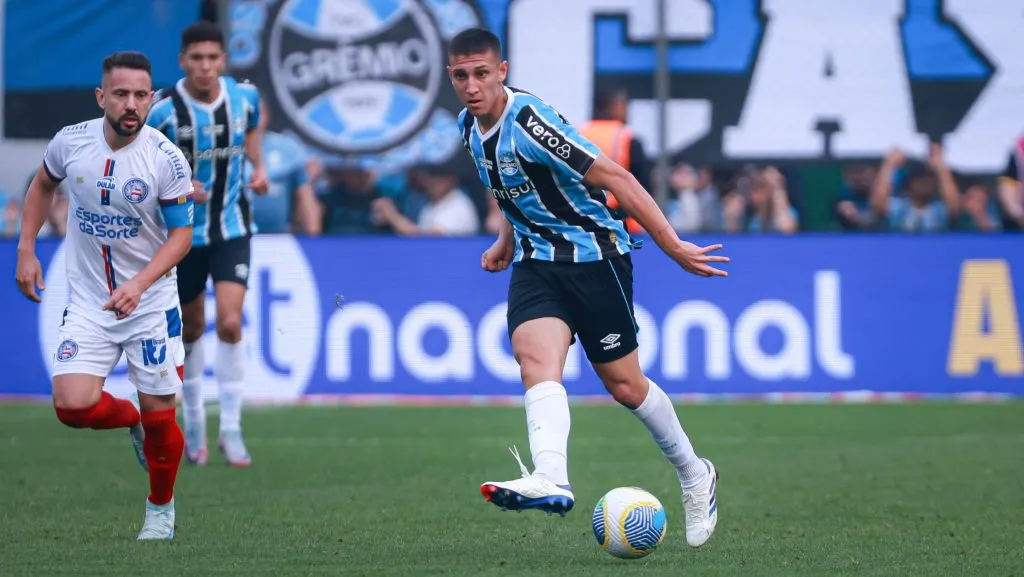Bahia x Grêmio s enfrentam pelo Campeonato Brasileiro A 2025. Foto: Maxi Franzoi/AGIF