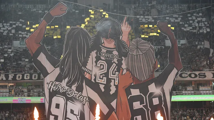 Torcida do Botafogo durante partida contra Palmeiras no estadio Engenhao pelo campeonato Brasileiro A 2025. Foto: Thiago Ribeiro/AGIF