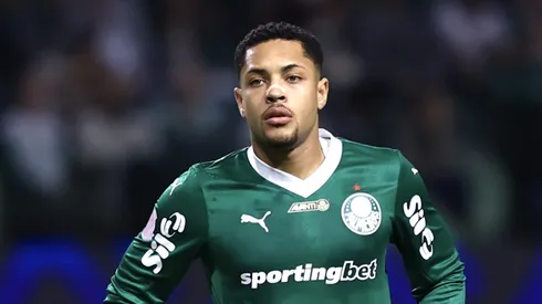 SP – SAO PAULO – 01/10/2025 – BRASILEIRO A 2025, PALMEIRAS X VASCO – Vitor Roque jogador do Palmeiras durante partida contra o Vasco no estadio Arena Allianz Parque pelo campeonato Brasileiro A 2025. Foto: Marcello Zambrana/AGIF
