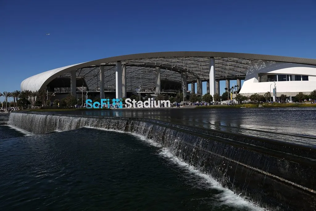 SoFi Stadium em Los Angeles. (Photo by Ronald Martinez/Getty Images)