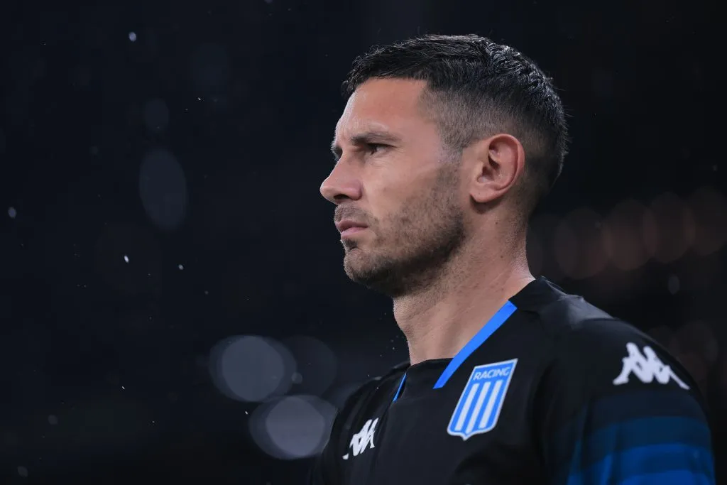 SP – SAO PAULO – 24/10/2024 – COPA SUL-AMERICANA 2024, CORINTHIANS X RACING – Adrian Martinez jogador do Racing durante partida contra o Corinthians no estadio Arena Corinthians pelo campeonato Copa Sul-Americana 2024. Foto: Ettore Chiereguini/AGIF