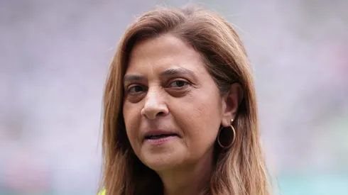 Leila Pereira presidente do Palmeiras durante partida contra o Fortaleza no estadio Arena Allianz Parque pelo campeonato Brasileiro A 2024. Foto: Ettore Chiereguini/AGIF