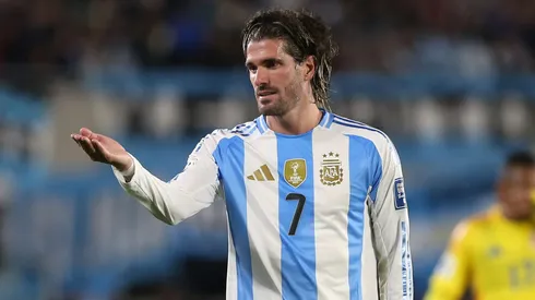 Rodrigo De Paul projeta Flamengo x Racing na Libertadores. Foto: Daniel Jayo/Getty Images