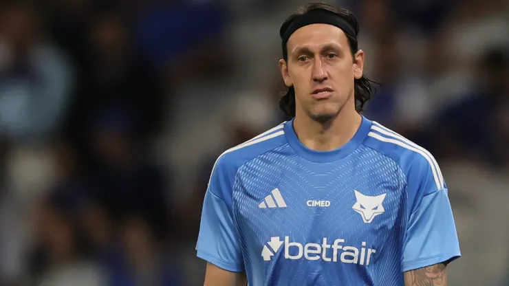 Cassio jogador do Cruzeiro durante aquecimento antes da partida contra o Vila Nova-GO no estadio Mineirao pelo campeonato Copa Do Brasil 2025.