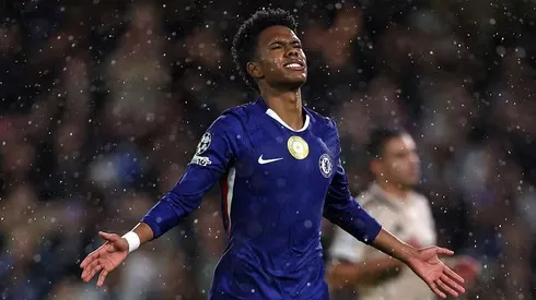 Estêvão marcou gol pelo Chelsea na Champions League. Foto: Justin Setterfield/Getty Images