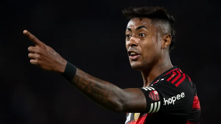 RJ - RIO DE JANEIRO - 27/07/2025 - BRASILEIRO A 2025, FLAMENGO X ATLETICO-MG - Bruno Henrique jogador do Flamengo reclama com a arbitragem durante partida contra o Atletico-MG no estadio Maracana pelo campeonato Brasileiro A 2025. Foto: Jorge Rodrigues/AGIF