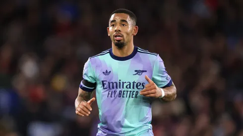 Gabriel Jesus of Arsenal during the Premier League match between Crystal Palace FC and Arsenal FC at Selhurst Park on December 21, 2024 in London, England.