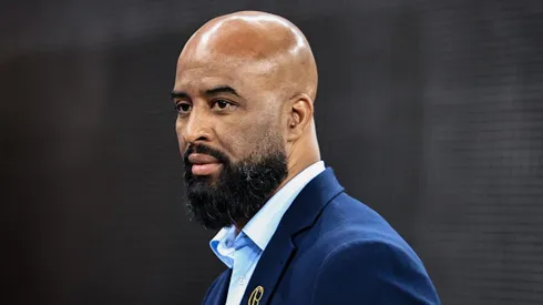 Fabinho Soldado diretor do Corinthians durante aquecimento antes da partida contra o Vitoria no estadio Arena Corinthians pelo campeonato Brasileiro A 2025.