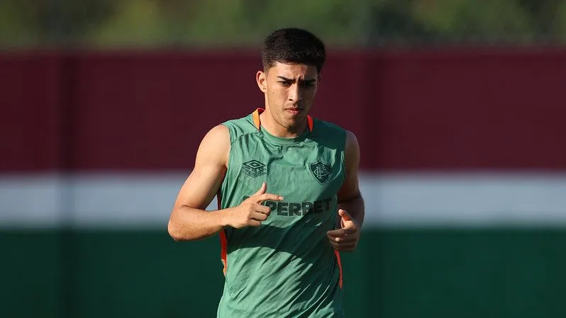 Rubén Lezcano treinando pelo Fluminense – Foto: Reprodução/Marcelo Gonçalves/FFC