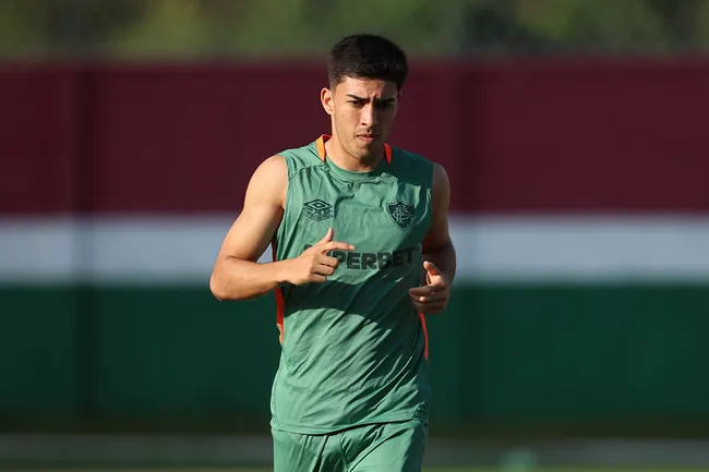 Lezcano treinando no Fluminense – Foto: Reprodução/Marcelo Gonçalves/FFC