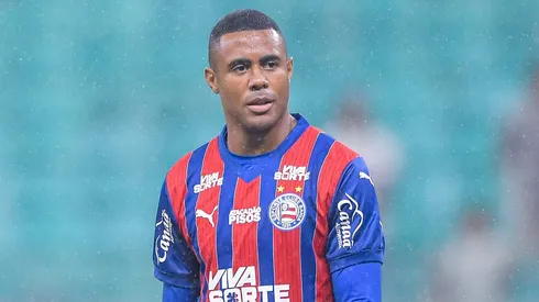 Erick jogador do Bahia durante partida contra o Internacional no estadio Arena Fonte Nova pelo campeonato Brasileiro A 2025. Foto: Jhony Pinho/AGIF