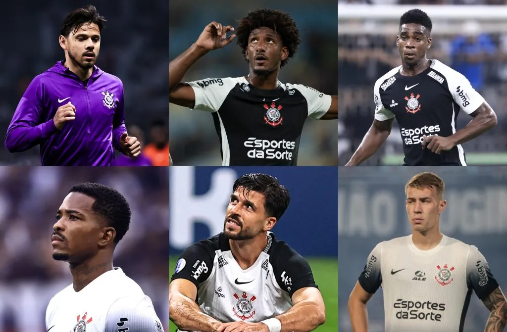 Corinthians monta lista de dispensa para 2026 (Imagem: Fabio Giannelli/ Jorge Rodrigues/ Marcello Zambrana/ &nbsp;Robson Mafra/ Fabio Giannelli/ AGIF)