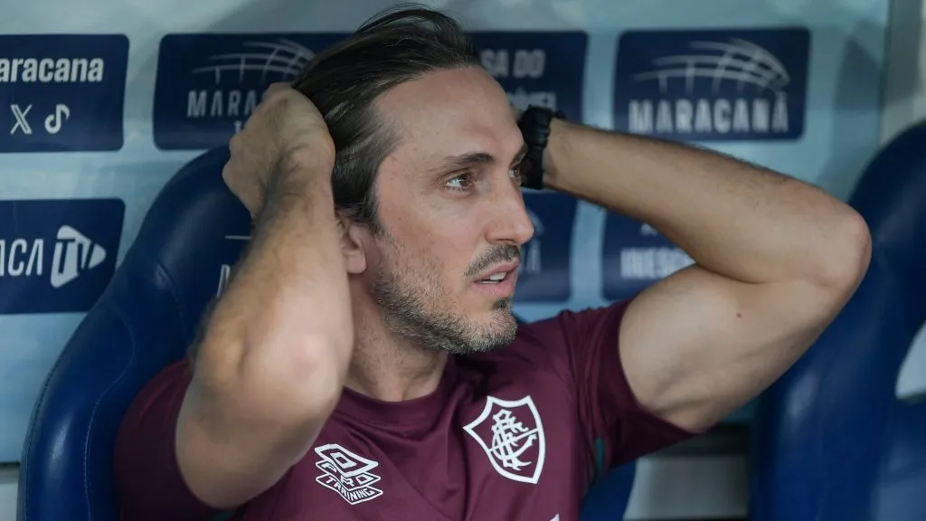 Luis Zubeldía, treinador do Fluminense. Foto: Thiago Ribeiro/AGIF