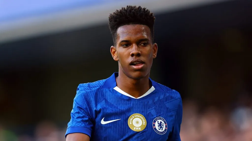 Estêvão em campo pelo Chelsea. (Photo by Bryn Lennon/Getty Images)