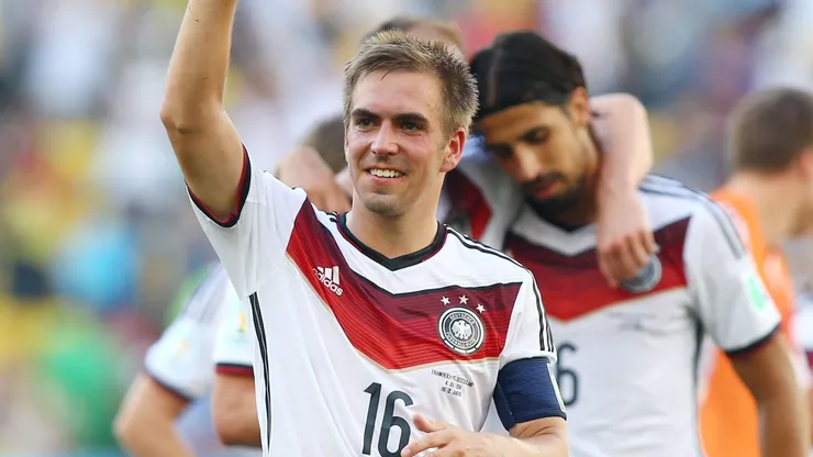 RIO DE JANEIRO, BRAZIL - JULY 04: Philipp Lahm of Germany acknowledges the fans after defeating France 1-0 in the 2014 FIFA World Cup Brazil Quarter Final match between France and Germany at Maracana on July 4, 2014 in Rio de Janeiro, Brazil. (Photo by Martin Rose/Getty Images)