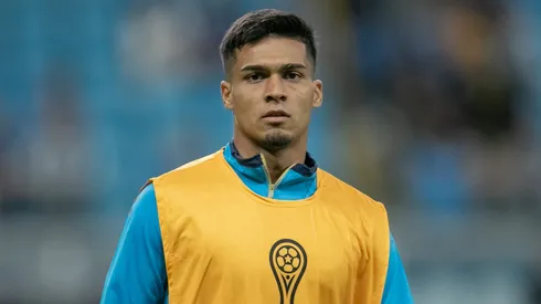 RS - PORTO ALEGRE - 08/04/2025 - COPA SUL-AMERICANA 2025, GREMIO X ATLETICO GRAU - Matias Arezo jogador do Gremio durante partida contra o Atletico Grau no estadio Arena do Gremio pelo campeonato Copa Sul-americana 2025. Foto: Liamara Polli/AGIF