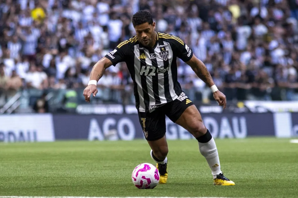 MG – BELO HORIZONTE – 25/10/2025 – BRASILEIRO A 2025, ATLETICO-MG X CEARA – Hulk  jogador do Atletico-MG durante partida contra o Ceara no estadio Arena MRV pelo campeonato Brasileiro A 2025. Foto: Fernando Moreno/AGIF