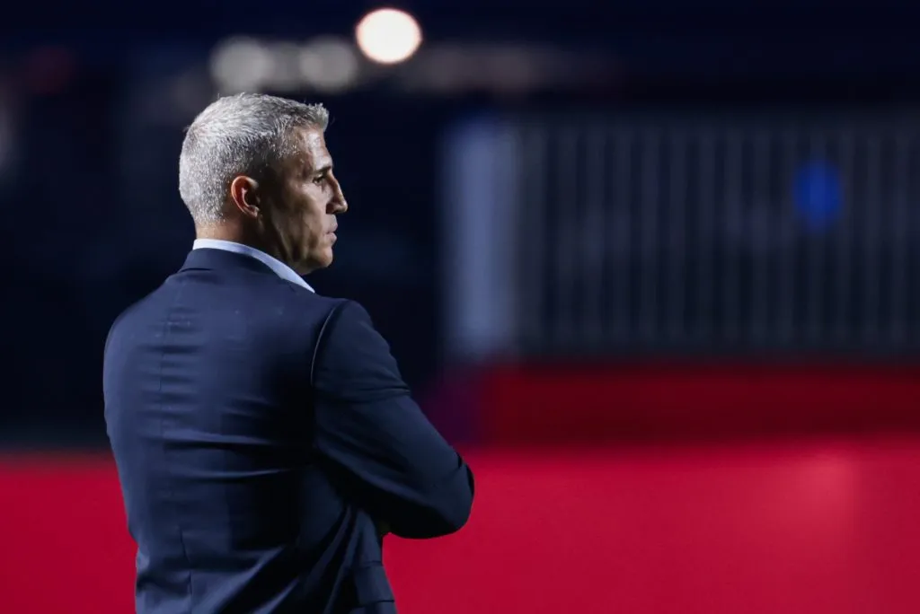 São Paulo quer permanência de Hernán Crespo. Foto: Marcello Zambrana/AGIF