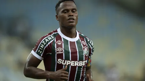 Jhon Arias jogador do Fluminense durante partida contra o Aparecidense no estadio Maracana pelo campeonato Copa Do Brasil 2025.