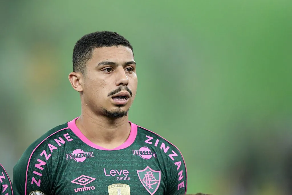 RJ – RIO DE JANEIRO – 17/08/2024 – BRASILEIRO A 2024, FLUMINENSE X CORINTHIANS – Andre jogador do Fluminense durante partida contra o Corinthians no estadio Maracana pelo campeonato Brasileiro A 2024. Foto: Thiago Ribeiro/AGIF