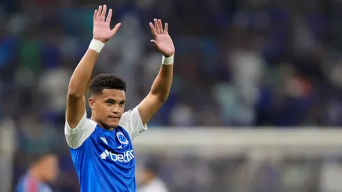 Kaua Prates jogador do Cruzeiro durante partida contra o Fortaleza no estadio Mineirao pelo campeonato Brasileiro A 2025.