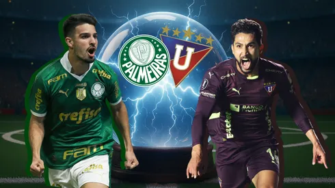 Palmeiras x LDU Quito decidem uma vaga na grande final da Copa Libertadores 2025. Foto: Ricardo Moreira/Getty Images e Alexandre Schneider/Getty Images