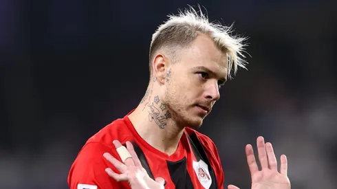 AL AIN, UNITED ARAB EMIRATES – FEBRUARY 03: Roger Guedes of Al-Rayyan SC gestures during the AFC Champions League Elite match between Al Ain and Al-Rayyan at Hazza bin Zayed Stadium on February 03, 2025 in Al Ain, United Arab Emirates. (Photo by Francois Nel/Getty Images)