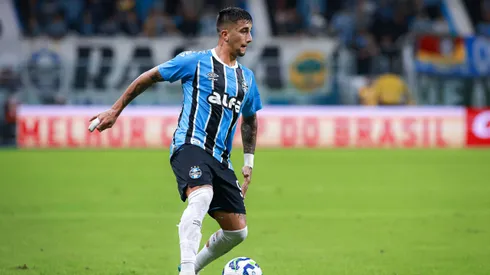 Cristian Olivera jogador do Gremio durante partida contra o CSA no estadio Arena do Gremio pelo campeonato Copa Do Brasil 2025.