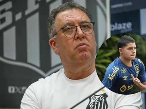 Marcelo Teixeira, presidente do Santos, defende venda de Luca Meirelles