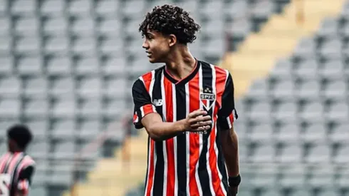 Gustavo Zabarelli, da base do São Paulo. Foto: Divulgação/ São Paulo