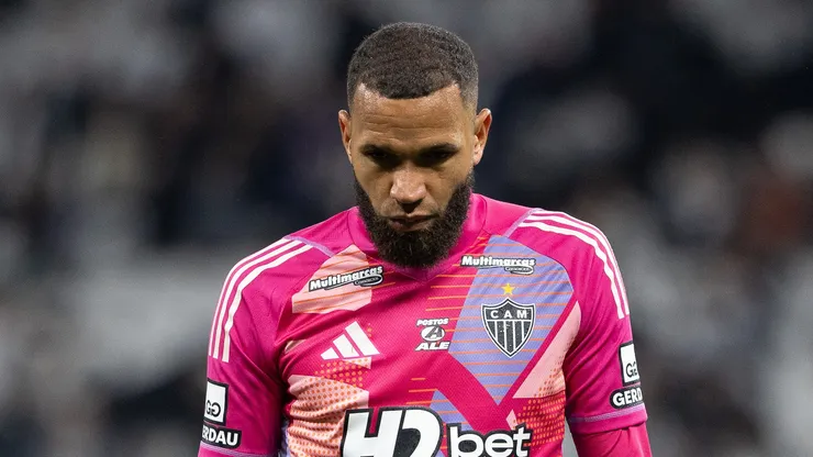 EVERSON goleiro do Atletico-MG durante partida contra o Corinthians no estadio Arena Corinthians pelo campeonato Brasileiro A 2025. Foto: Joisel Amaral/AGIF