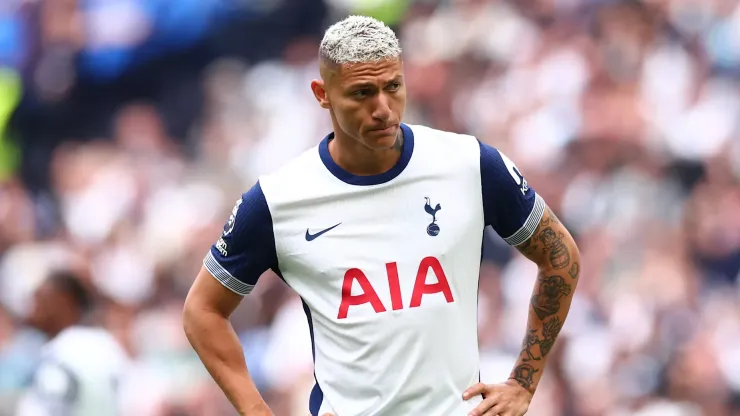 Richarlison, jogador do Tottenham, está na mira do Flamengo. Foto: Getty Images
