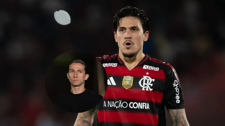 Filipe Luís é otimista, mas não garante Pedro na final da Libertadores (Imagem: Jorge Rodrigues/AGIF)