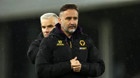 LONDON, ENGLAND – NOVEMBER 01: Vitor Pereira, Manager of Wolverhampton Wanderers, looks on after the team's defeat in the Premier League match between Fulham and Wolverhampton Wanderers at Craven Cottage on November 01, 2025 in London, England. (Photo by Dan Istitene/Getty Images)