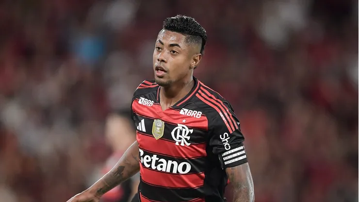 Bruno Henrique jogador do Flamengo comemora seu gol durante partida contra o Sport no estadio Maracana pelo campeonato Brasileiro A 2025. Foto: Thiago Ribeiro/AGIF