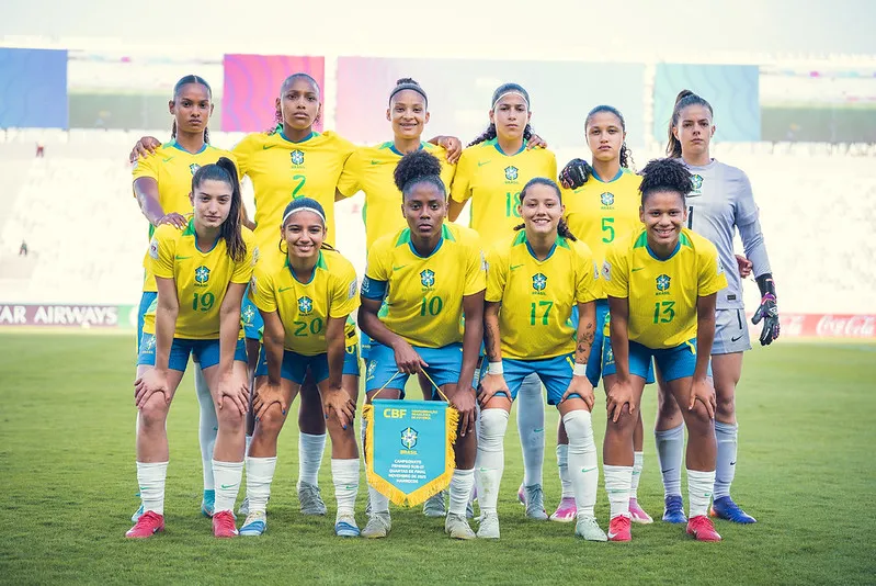 Jogadoras titulares do Brasil contra o Canadá - Foto: Fabio Souza/CBF